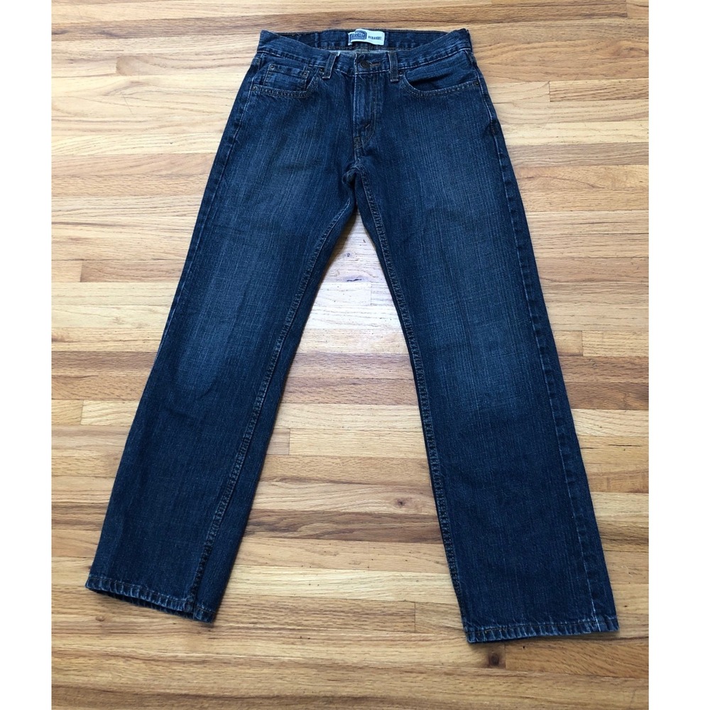 Signature by Levi Strauss & Co Men's 29x30 Straight Leg Dark Wash‎ Denim Jeans